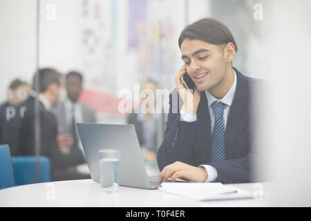 Middle-Eastern Businessman Working Stock Photo
