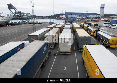 MS Stena Baltica, ro-pax ferry owned by Stena Line, in  Karlskrona, Sweden. April 11th 2008 © Wojciech Strozyk / Alamy Stock Photo Stock Photo