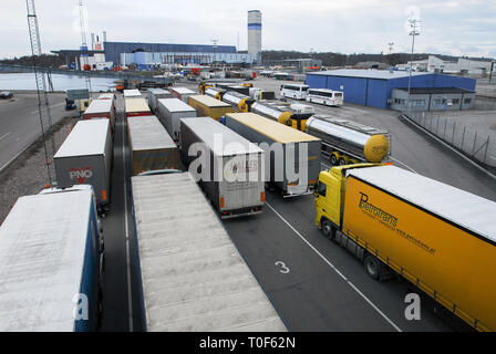 MS Stena Baltica, ro-pax ferry owned by Stena Line, in  Karlskrona, Sweden. April 11th 2008 © Wojciech Strozyk / Alamy Stock Photo Stock Photo