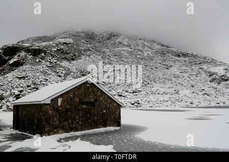 Llyn Ogwen near Idwal Cottage, North Wales, UK. Stock Photo