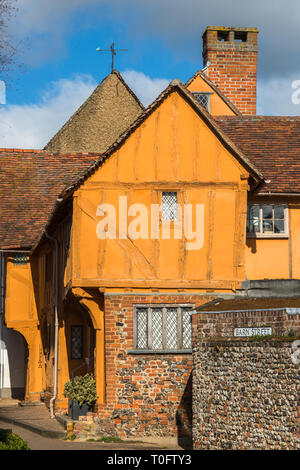 The Little Hall on the Market Square Lavenham Suffolk England UK Stock Photo