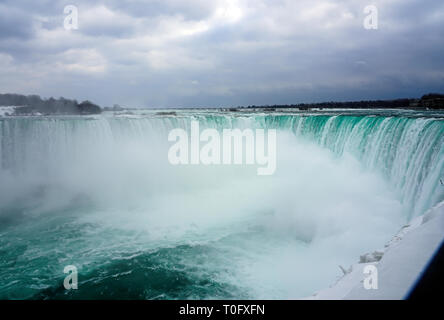Winter at Niagara Falls in Ontario, Canada, North America Stock Photo