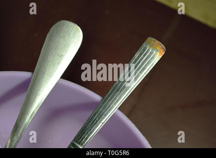 Two spoon head Stock Photo