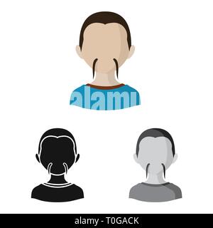 Vector design of imitator and resident logo. Set of imitator and culture stock symbol for web. Stock Vector