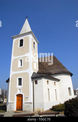 St. Nicholas Circle Church (11th century), Rábaszentmiklós, Hungary. Szent Miklós körtemplom (11. századi), Rábaszentmiklós, Magyarország. Stock Photo