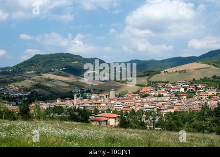 Italy, Lombardy, Oltrepo Pavese, Varzi, cityscape Stock Photo