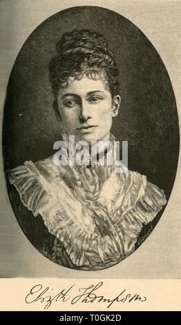 'Elizabeth Butler', 1883. Creator: Unknown. Stock Photo