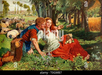 'The Hireling Shepherd', 1851, (1948).  Creator: William Holman Hunt. Stock Photo