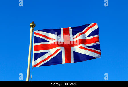 Union Jack, flag of UK, national flags, GB, Great Britain, United Kingdom Stock Photo