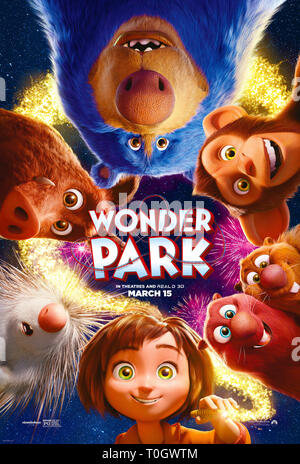 RELEASE DATE: March 15, 2019 TITLE: Wonder Park STUDIO: Paramount Pictures DIRECTOR: Writer Josh Appelbaum PLOT: Wonder Park tells the story of an amusement park where the imagination of a wildly creative girl named June comes alive. STARRING: Poster Art. (Credit Image: © Paramount Pictures/Entertainment Pictures) Stock Photo