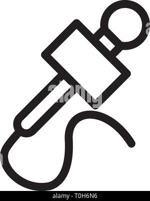 mic icon template Stock Vector