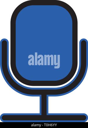mic icon template Stock Vector