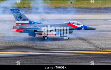 Remoter controlled model aircraft at 2018 Wings over Houston Air Show in Houston, Texas. Featured items included Blue Angels and aviation programs. Stock Photo