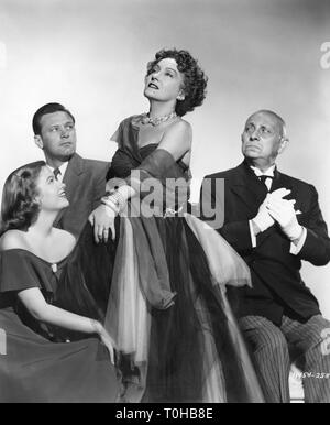 William Holden Gloria Swanson Erich von Stroheim Nancy Olson SUNSET BOULEVARD 1950 director Billy Wilder Paramount Pictures Stock Photo