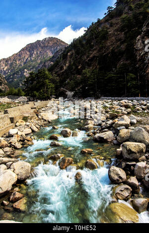 Bhagirathi River, Harsil, Uttarakhand, India, Asia Stock Photo