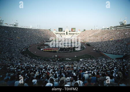 Los Angeles Olympic Games 1984 - Opening Ceremony - Los Angeles Stock ...
