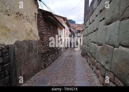 Inca Wall, Cusco, Peru, 2015. Creator: Luis Rosendo. Stock Photo