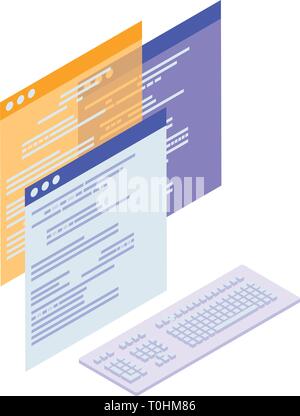 webpage templates isolated icons vector illustration design Stock Vector