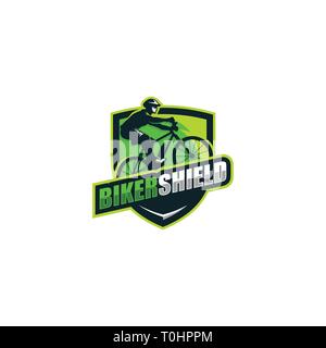 Abstract Bikers Concept illustration vector Design template. Suitable for Creative Industry, Multimedia, entertainment, Educations, Shop, and any rela Stock Vector