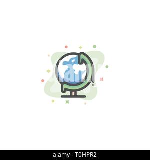 Abstract Earth Concept illustration vector Design template. Suitable for Creative Industry, Multimedia, entertainment, Educations, Shop, and any relat Stock Vector