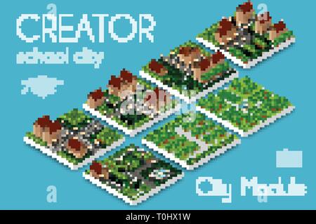 City module creator Stock Vector