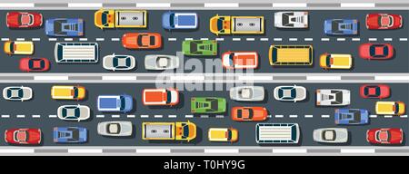 Top view from above Stock Vector