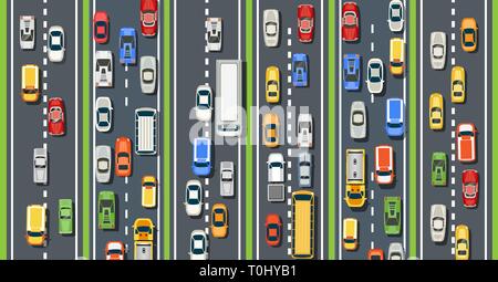 Top view from above Stock Vector