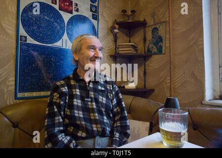 Stanislav Petrov, credited for avoiding a nuclear war in 1983. Stock Photo
