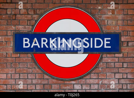 Barkingside Tube Underground station, London, Stock Photo