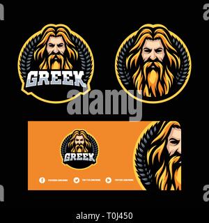 Zeus Design Concept illustration vector template. Suitable for Creative Industry, Multimedia, entertainment, Educations, Shop, and any related busines Stock Vector