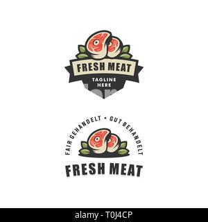 Abstract Fresh meat illustration vector Design template. Suitable for Creative Industry, Multimedia, entertainment, Educations, Shop, and any related  Stock Vector