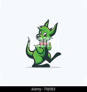 Abstract Kangaroo illustration vector template. Suitable for Creative Industry, Multimedia, entertainment, Educations, Shop, and any related business Stock Vector