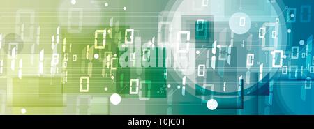 Conceptual technology illustration of artificial intelligence. Abstract futuristic background Stock Vector