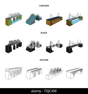 bridge,modern,pedestrian,mounted,rock,railway,concrete,railroad,long,brick,river,handrails,assembled,autobahn,metal,old,shore,column,road,construction,prop,arch,rail,building,train,stream,connection,design,construct,side,bridgework,architecture,landmark,structure,crossing,sight,set,vector,icon,illustration,isolated,collection,element,graphic,sign Vector Vectors , Stock Vector