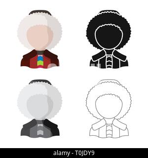 Isolated object of imitator and resident icon. Collection of imitator and culture vector icon for stock. Stock Vector