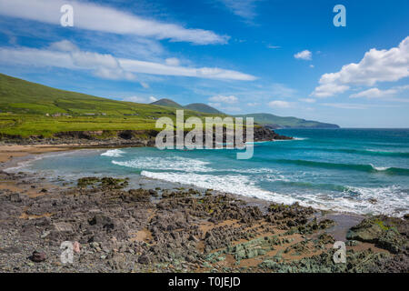 wonderful St. Finian's Bay at the Skelig Ring Stock Photo