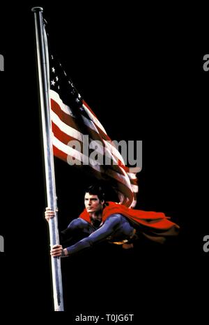 CHRISTOPHER REEVE, SUPERMAN II, 1980 Stock Photo