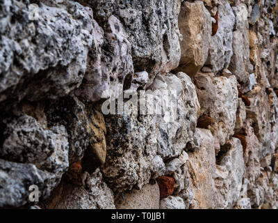 Photograph taken of the ground and evidencing stone rocks to get wallpapers Stock Photo