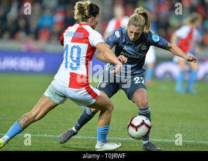 Martina Šurnovska (Slavia Praha) during Fiorentina Femminile vs Slavia  Praga, UEFA Champions League Women football matc - Photo .LM/Fabio  Fagiolini Stock Photo - Alamy