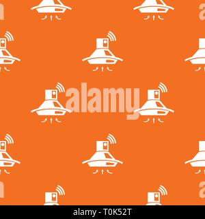 Kitchen hood pattern vector orange Stock Vector