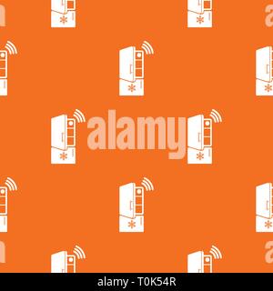 Fridge pattern vector orange Stock Vector