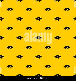 Sea bass fish pattern vector Stock Vector