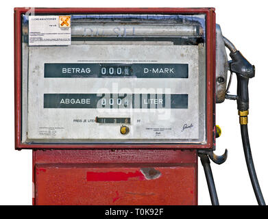 transport / transportation, car, refuelling, petrol pump, Germany, circa 1966, Additional-Rights-Clearance-Info-Not-Available Stock Photo