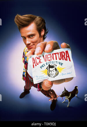 JIM CARREY, DOG, ACE VENTURA: PET DETECTIVE, 1994 Stock Photo - Alamy