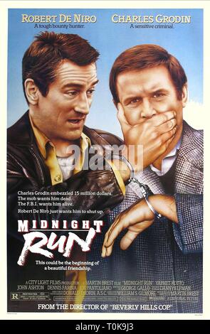 ROBERT DE NIRO, CHARLES GRODIN POSTER, MIDNIGHT RUN, 1988 ...