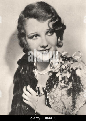 Portrait of Actress Anita Page (1910-2008) - Silent movie era Stock Photo