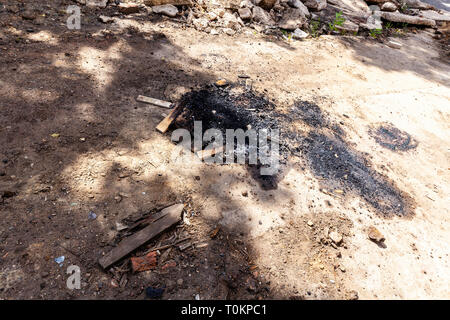 After the fire there will be ash. Stock Photo