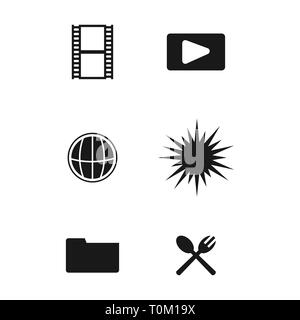 Web and phone icon vector set flat design Stock Vector