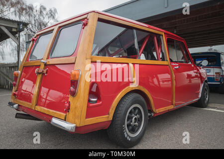 Mini Countryman at testing day for the 77th Member's Meeting at Goodwood Motor Circuit, Chichester, West Sussex, UK Stock Photo