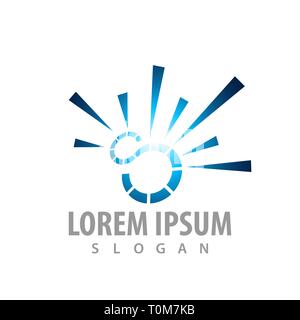 spark tech initial letter S concept design. Symbol graphic template element Stock Vector